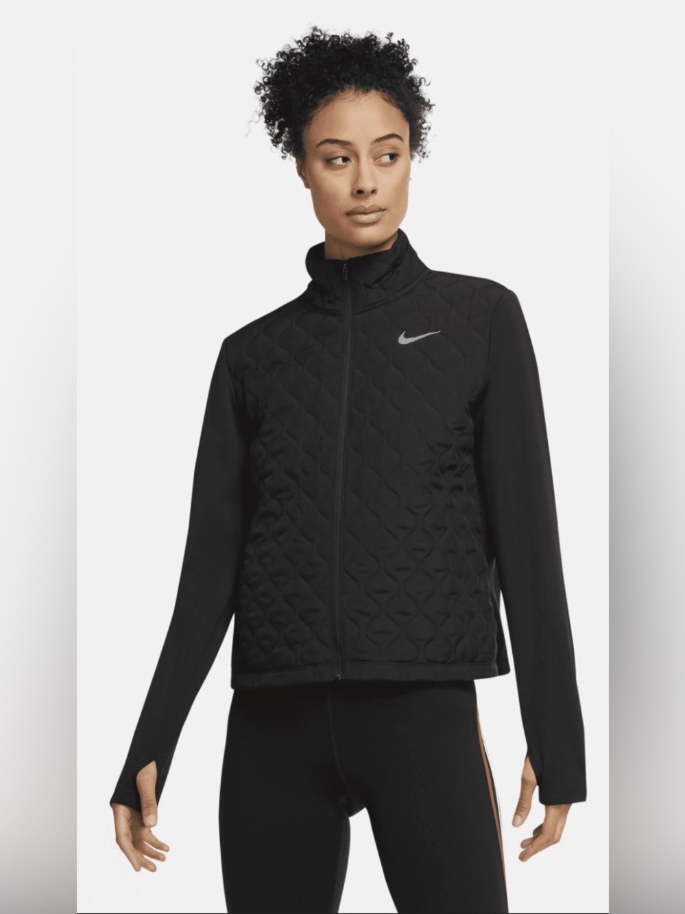 Nike Running Therma-FIT Aerolayer synthetic-fill jacket in black